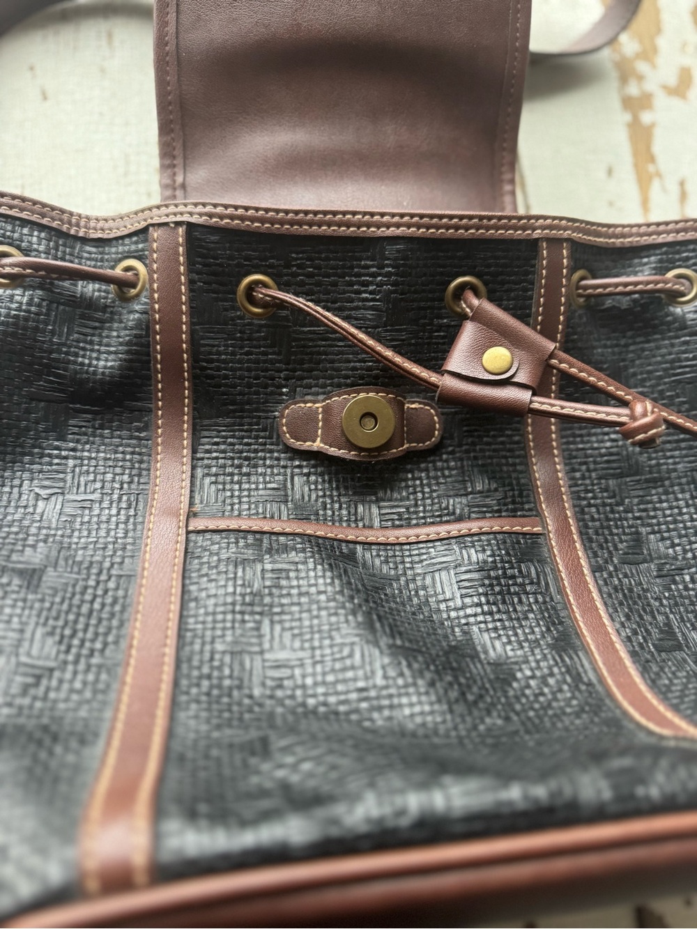 Vintage Objectives Backpack Purse 🤎 - Picture 2 of 4